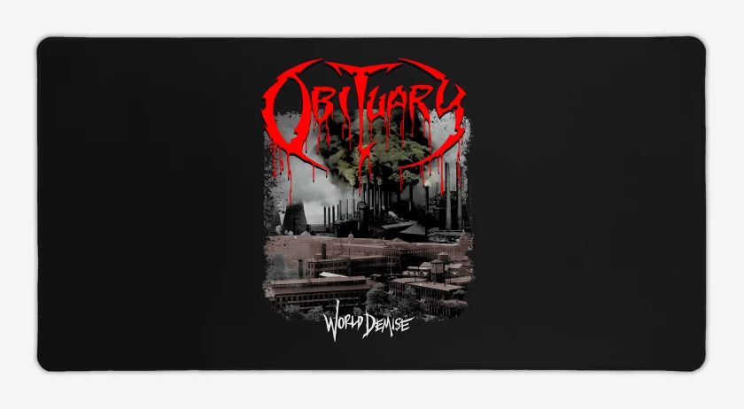Mouse pad Gamer Negro de Obiturary World Demise