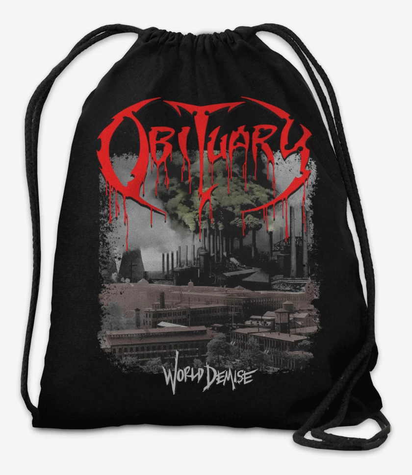 Mochila Negro de Obiturary World Demise