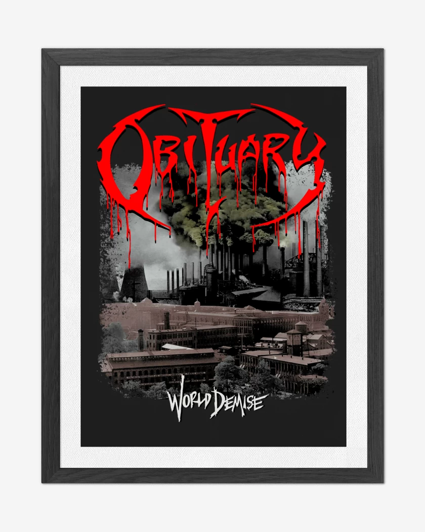 Cuadro decorativo Negro de Obiturary World Demise