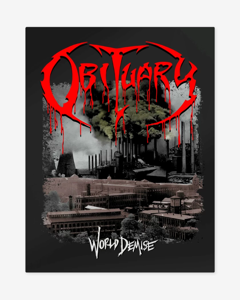 Print metalico Obiturary World Demise