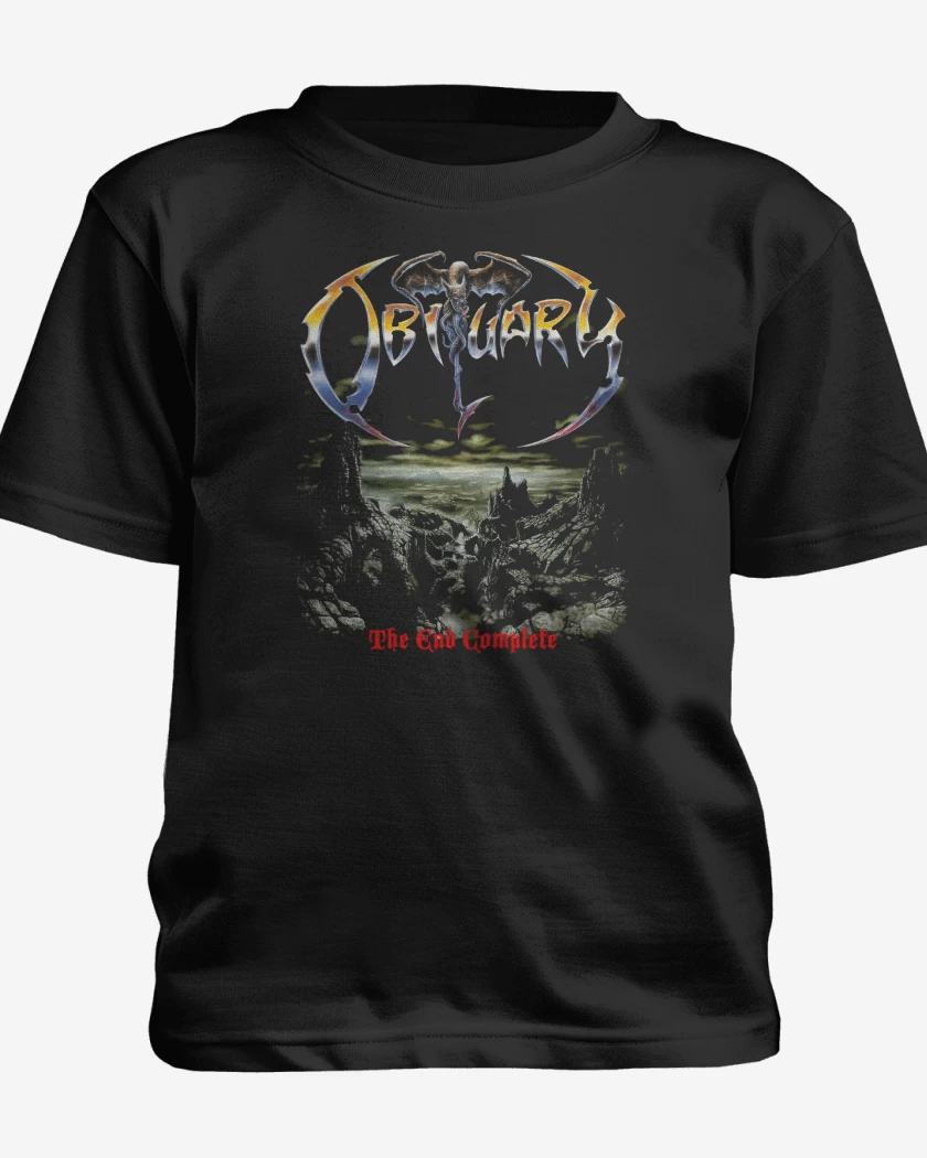 Polera de niño Negro de Obituary The End Complete