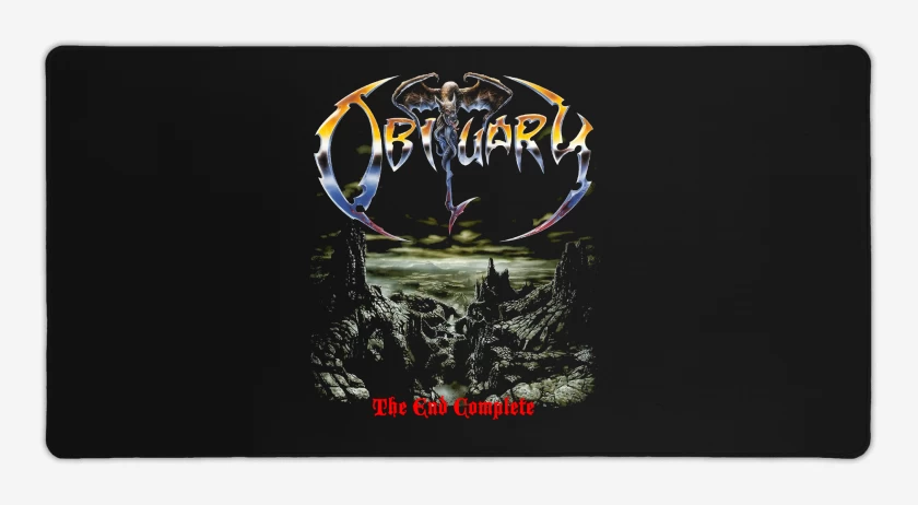Mouse pad Gamer Negro de Obituary The End Complete