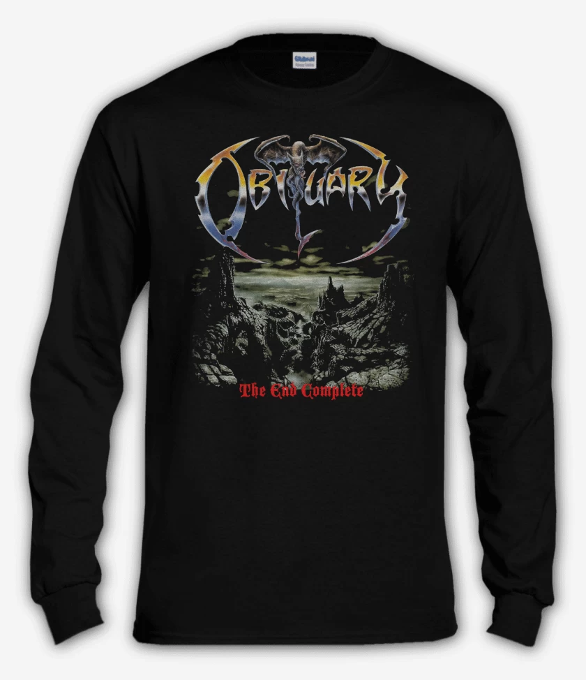 Polera manga larga Negro de Obituary The End Complete