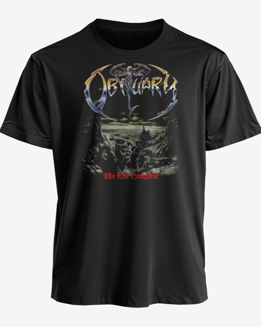 Polera premium Negro de Obituary The End Complete