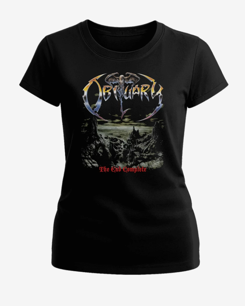 Polera de Mujer Negro de Obituary The End Complete