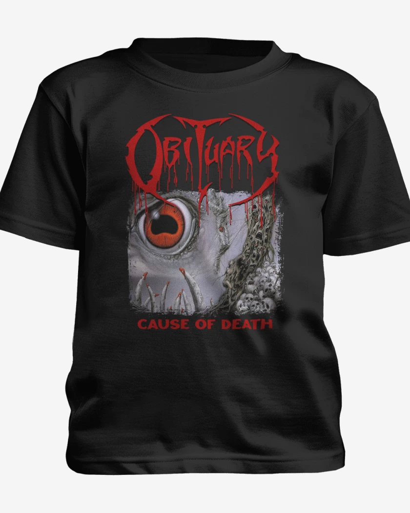 Polera de niño Negro de Obituary Cause of Death