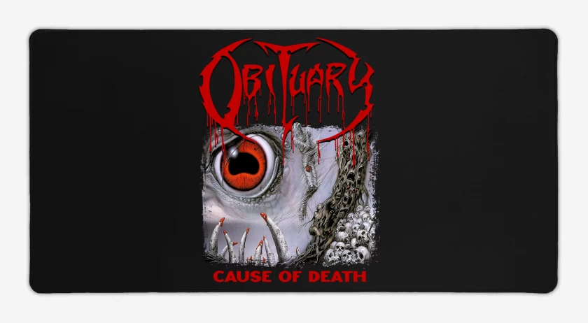 Mouse pad Gamer Negro de Obituary Cause of Death