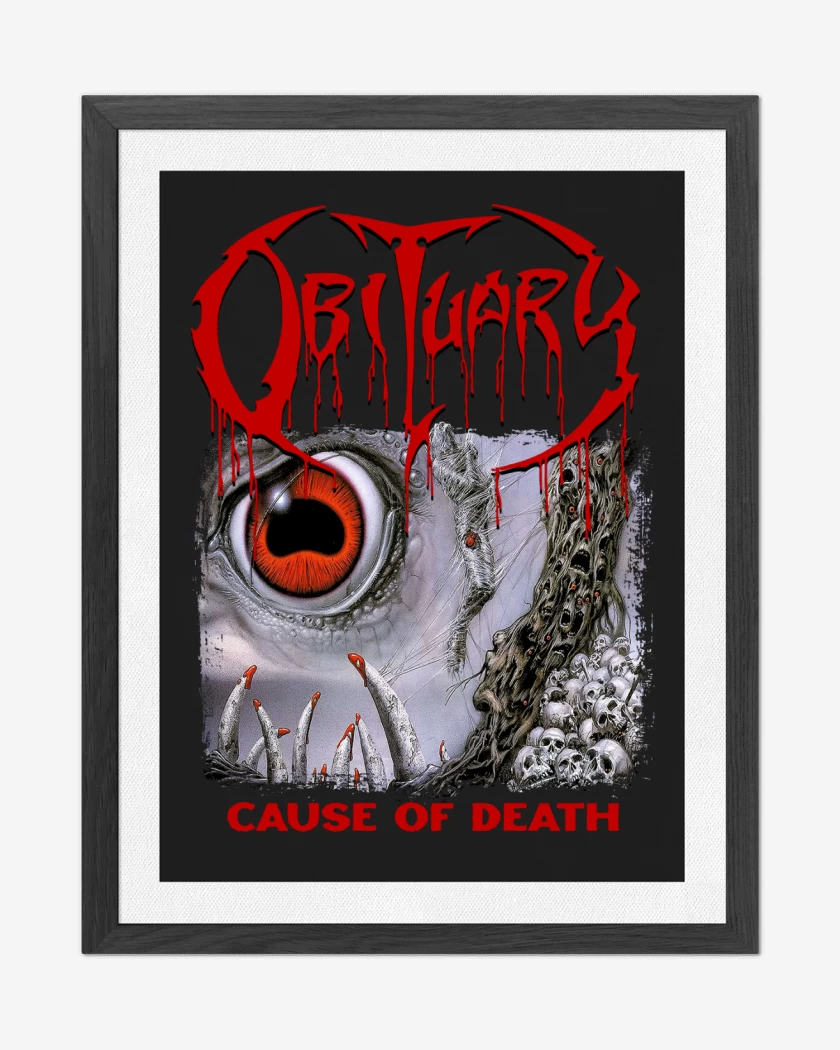 Cuadro decorativo Negro de Obituary Cause of Death