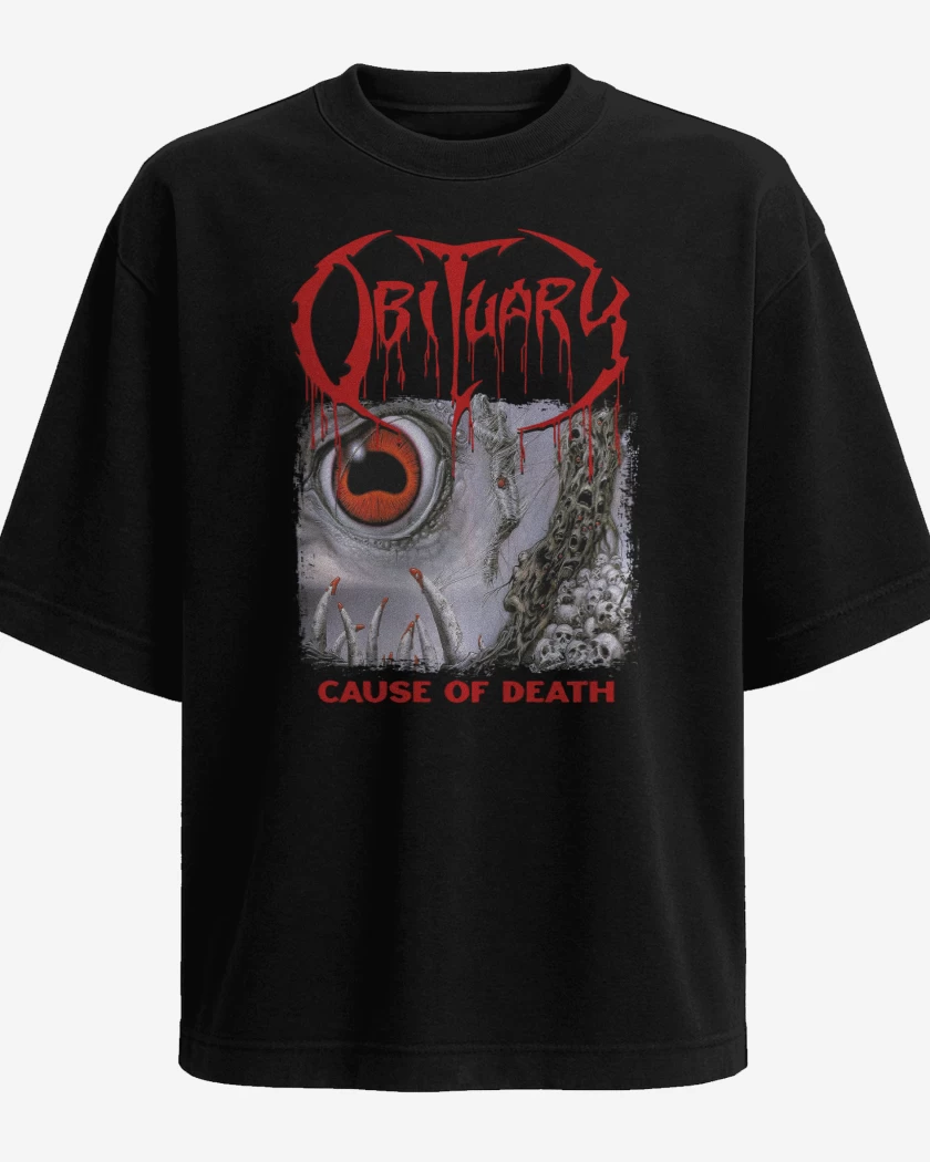 Polera Oversize Negro de Obituary Cause of Death