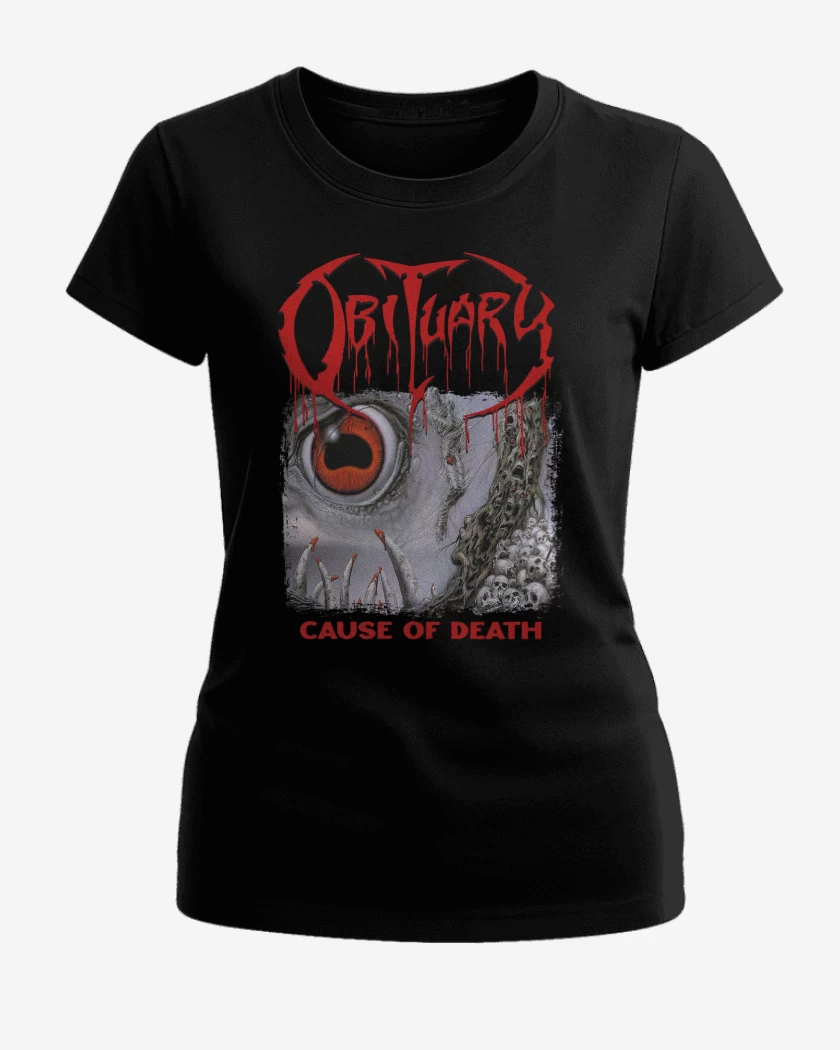 Polera de Mujer Negro de Obituary Cause of Death