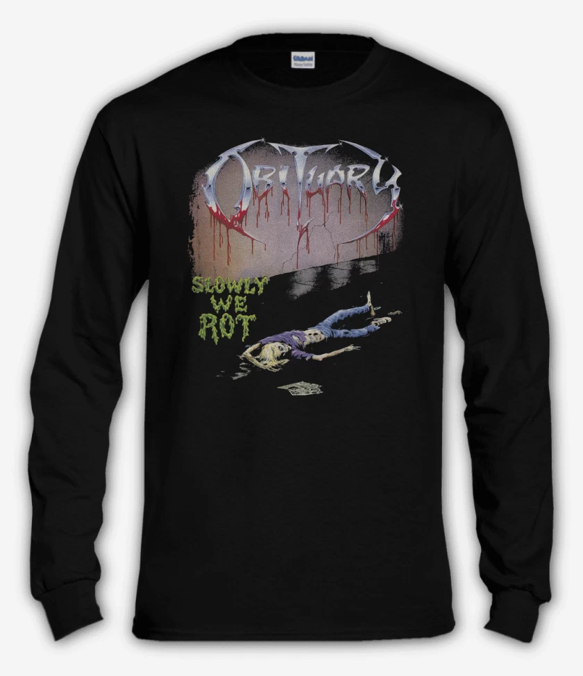 Polera manga larga Obiturary Slowly We Rot