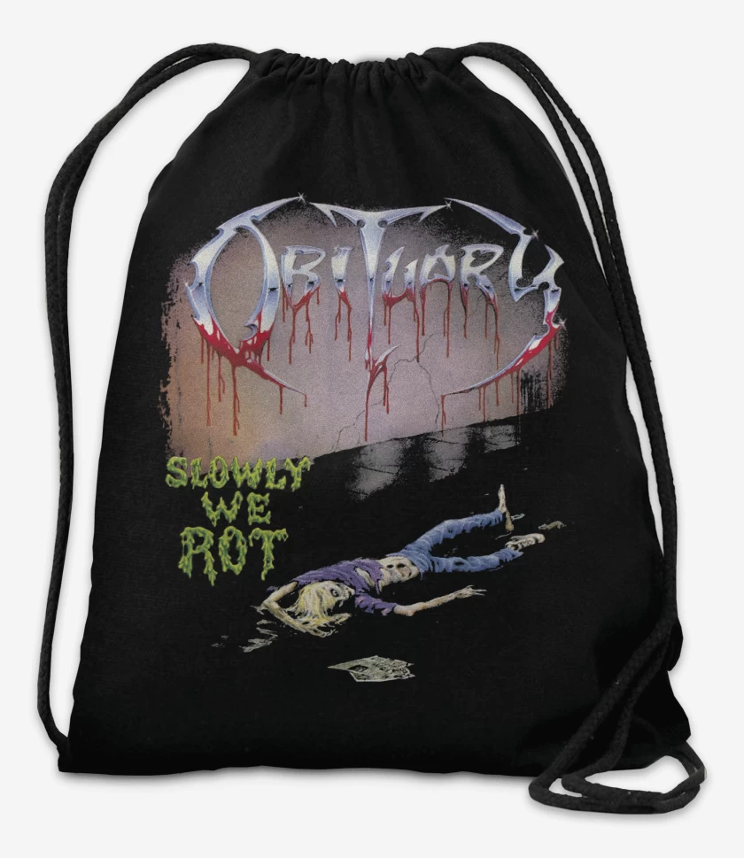 Mochila Negro de Obiturary Slowly We Rot