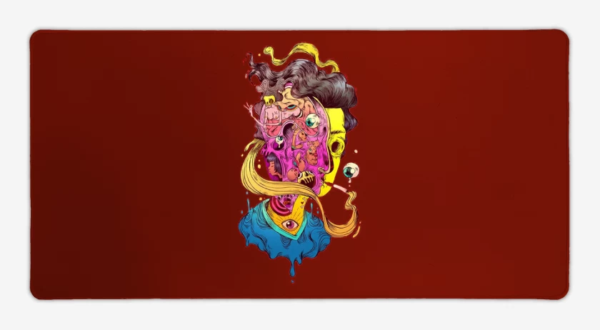 Mouse pad Gamer Rojo de Kha