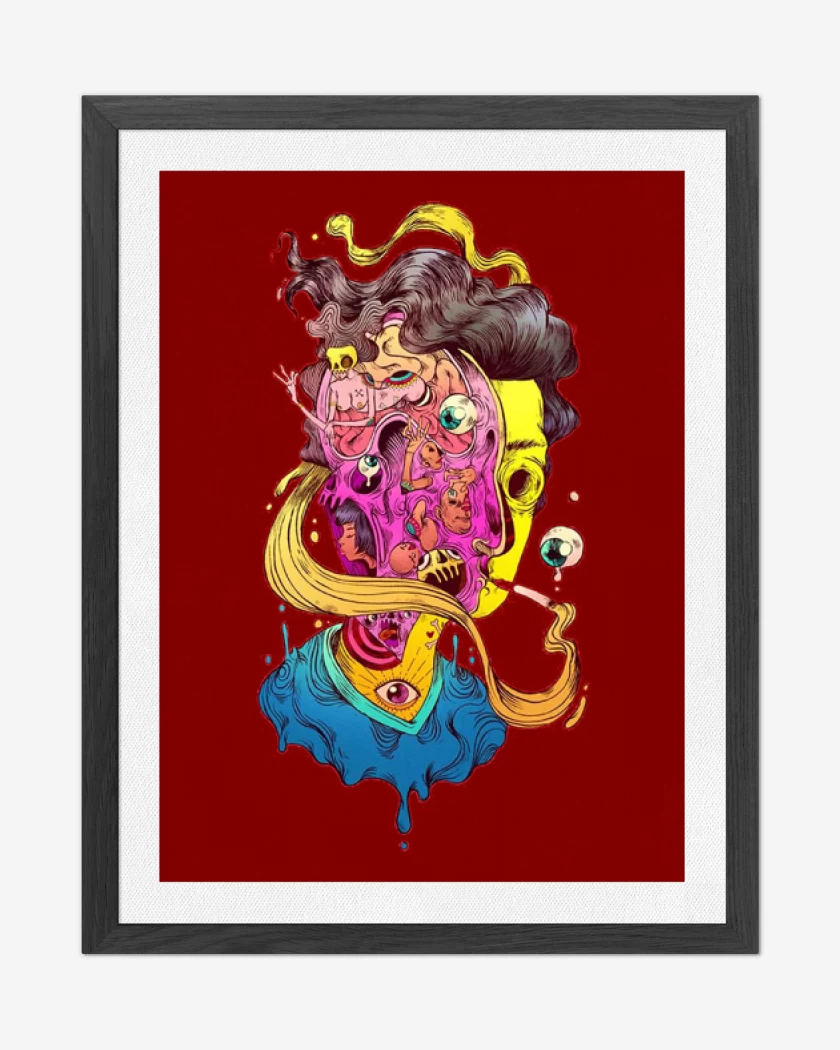Cuadro decorativo Rojo de Kha