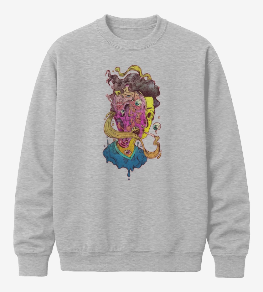 Poleron polo Gris Melange de Kha