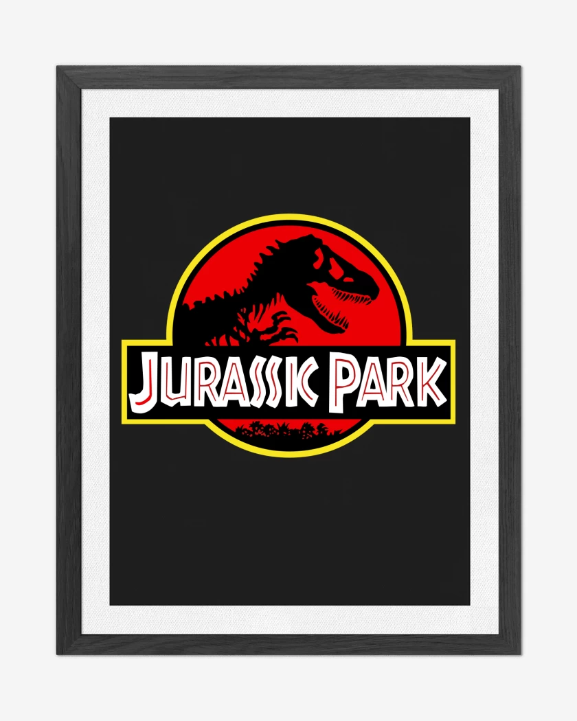 Cuadro decorativo Jurassic Park Original Logo