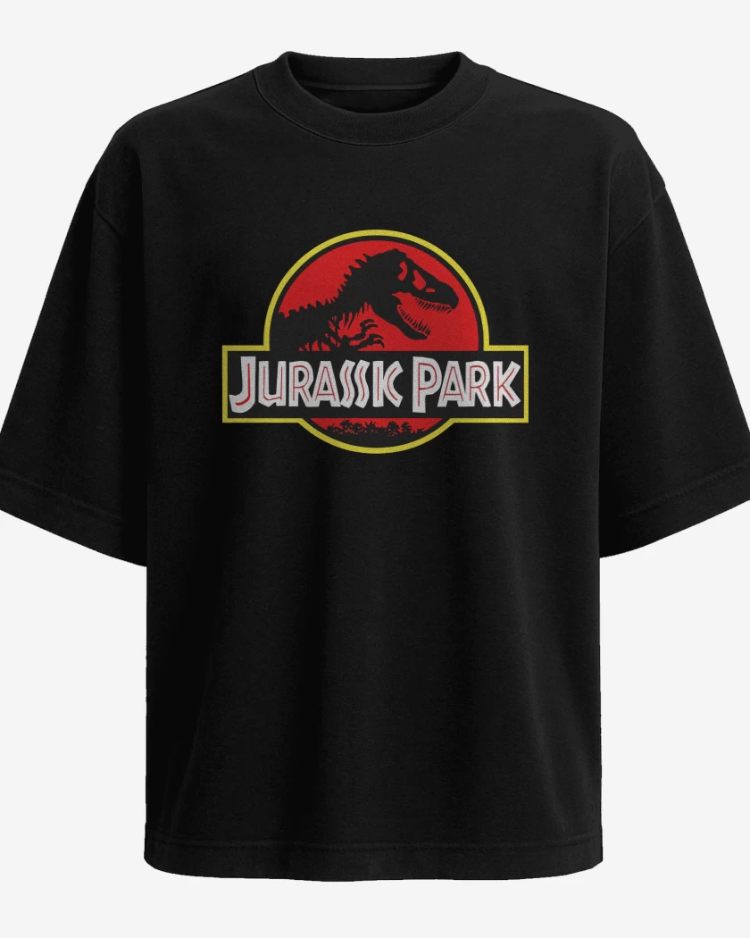 Polera Oversize Jurassic Park Original Logo