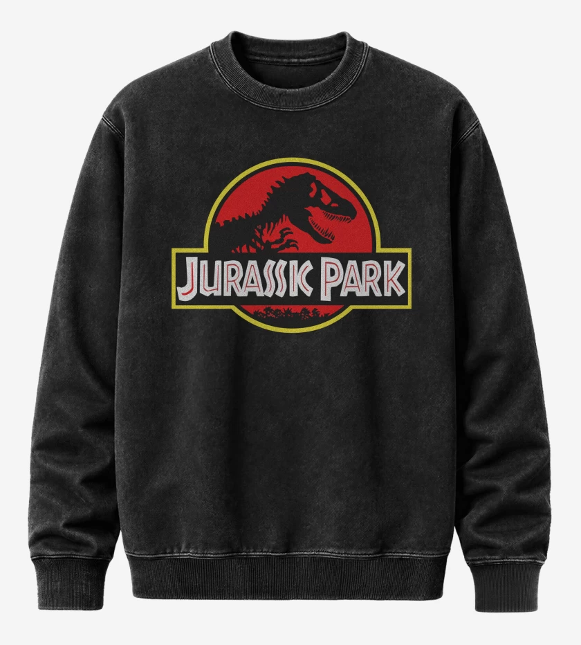 Poleron Polo Acid Wash Jurassic Park Original Logo