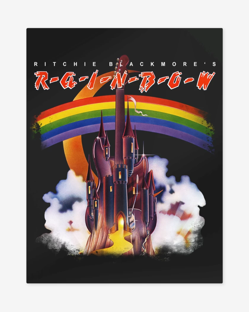 Print metalico Negro de Ritchie Blackmores Rainbow