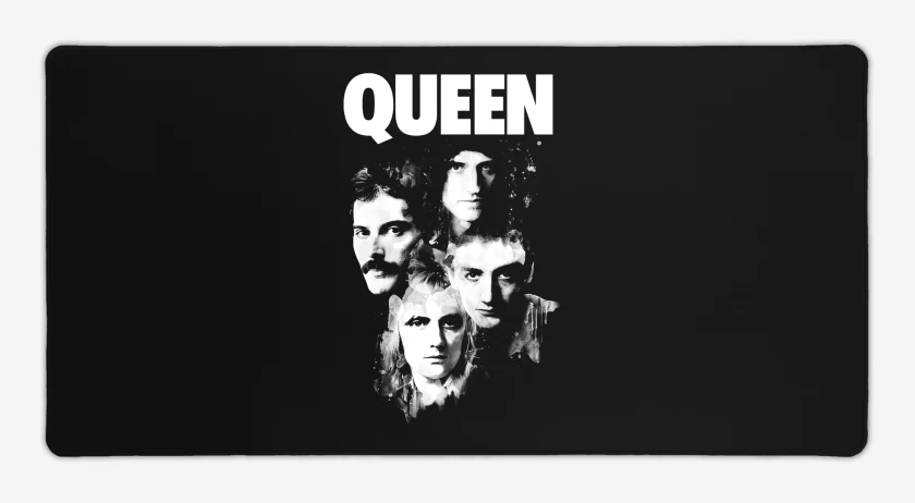 Mouse pad Gamer Negro de Queen Faces