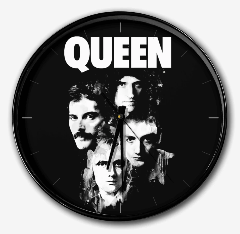 Reloj Negro de Queen Faces