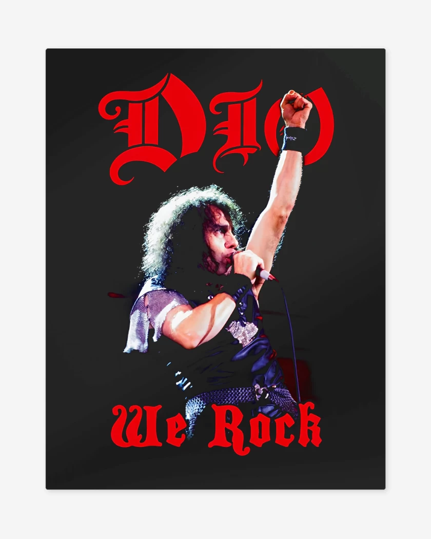 Print metalico DIO We Rock
