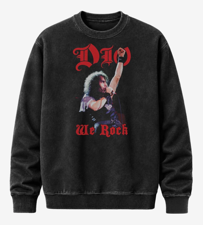 Poleron Polo Acid Wash DIO We Rock
