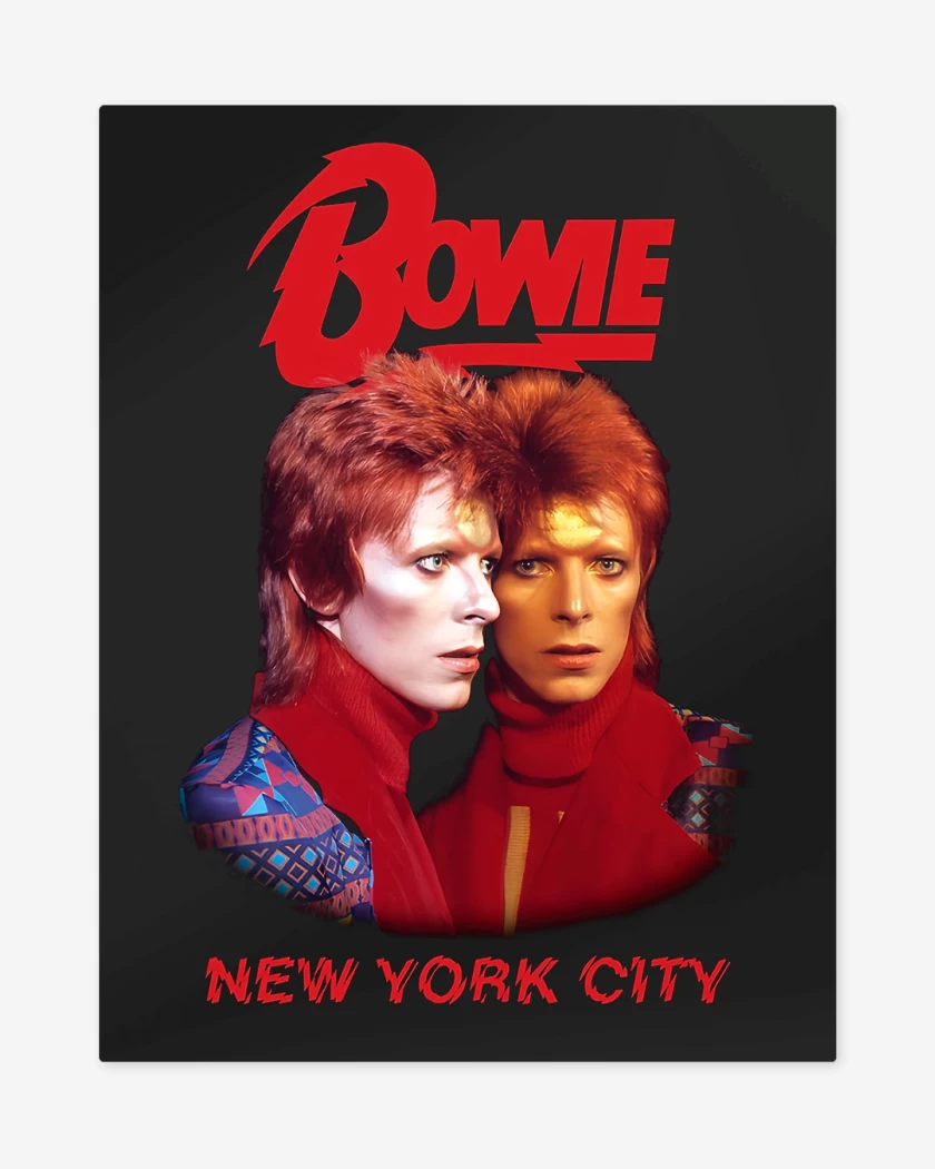 Print metalico David Bowie New York City