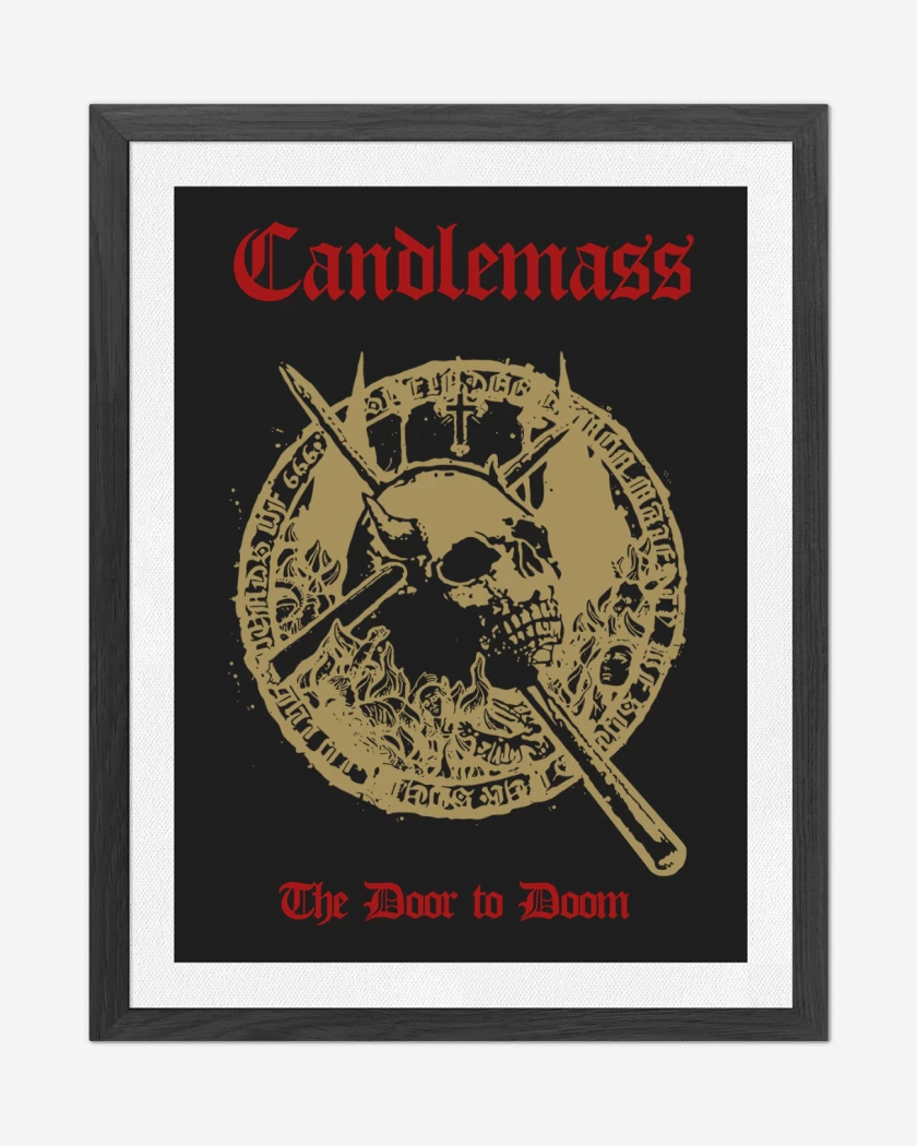 Cuadro decorativo Negro de Candlemass The Door to Doom