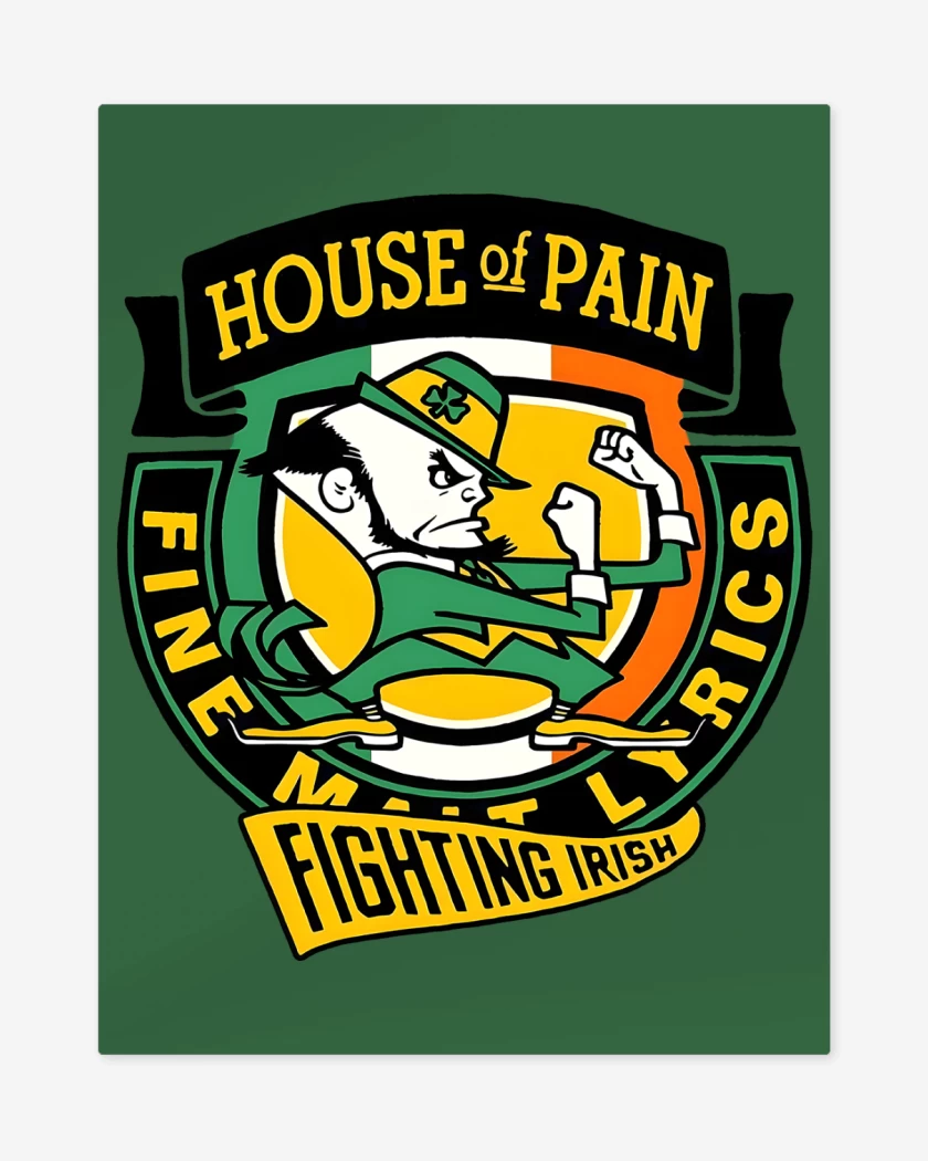 Print metalico Verde jade de House of Pain Fighting Irish