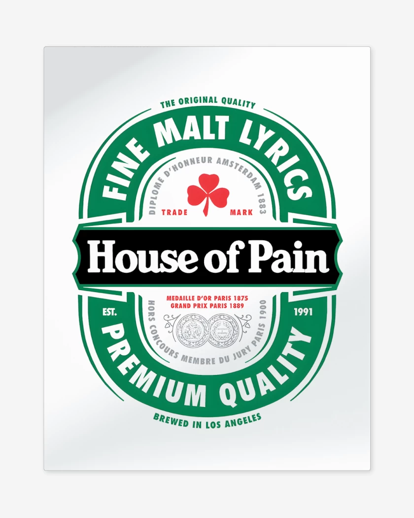 Print metalico Blanco de House of Pain Premium Quality