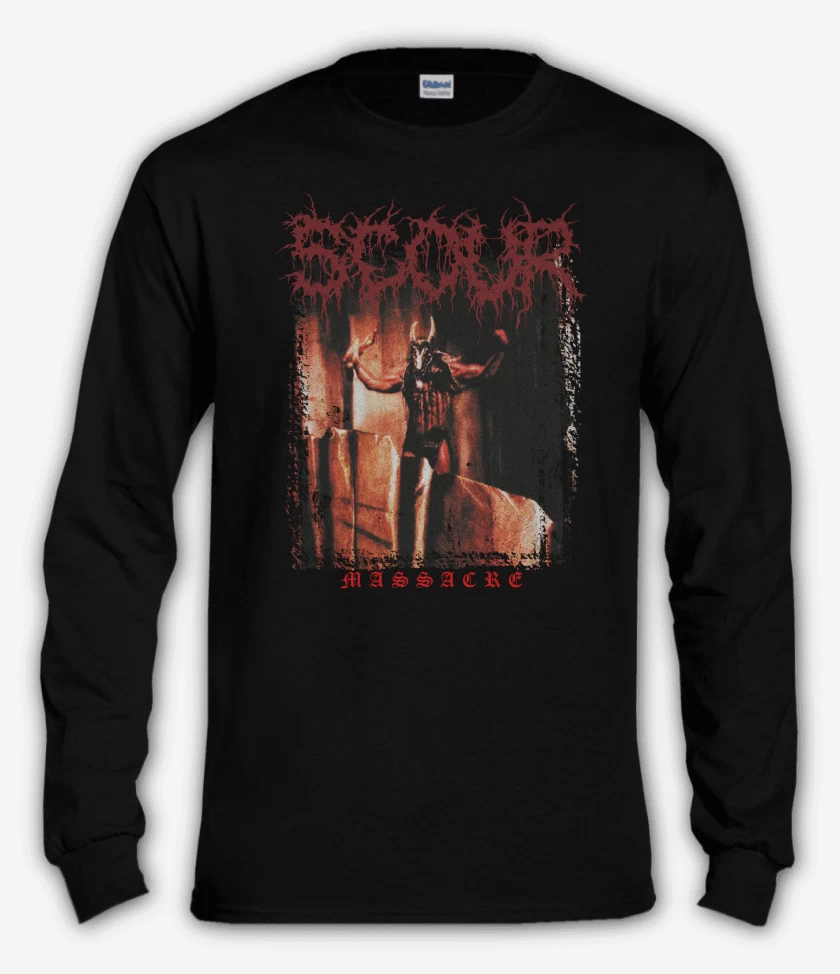 Polera manga larga Negro de SCOUR Massacre