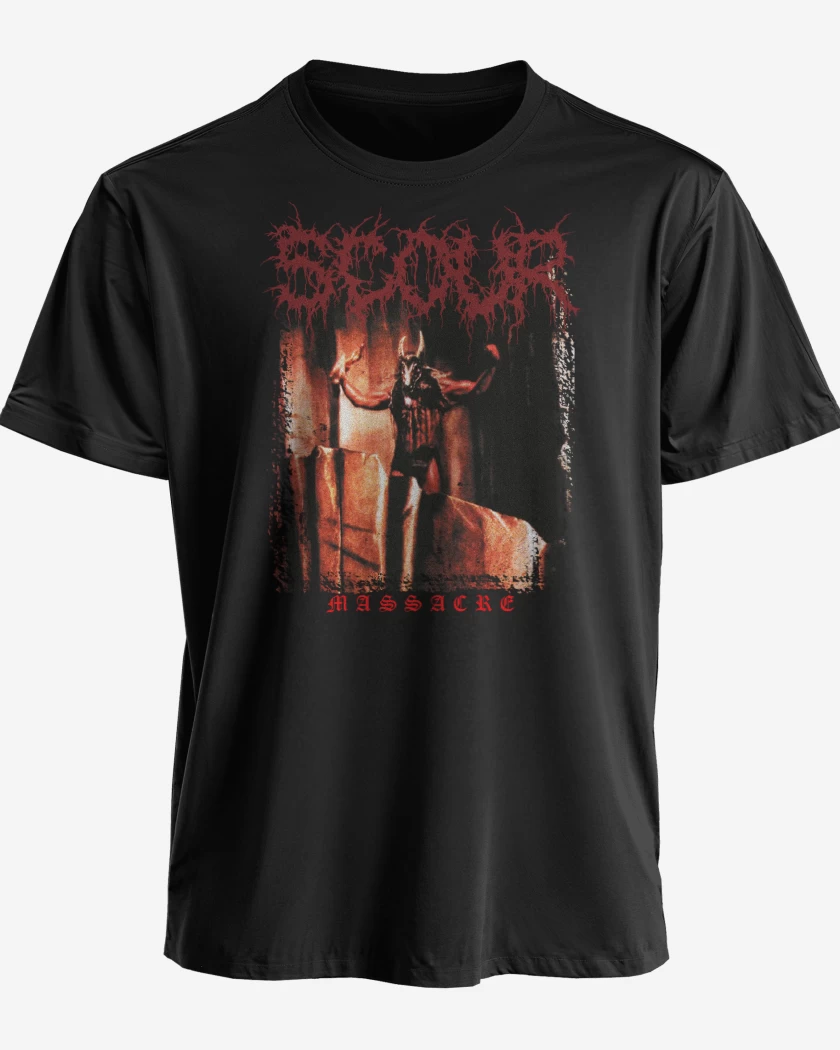 Polera Negro de SCOUR Massacre