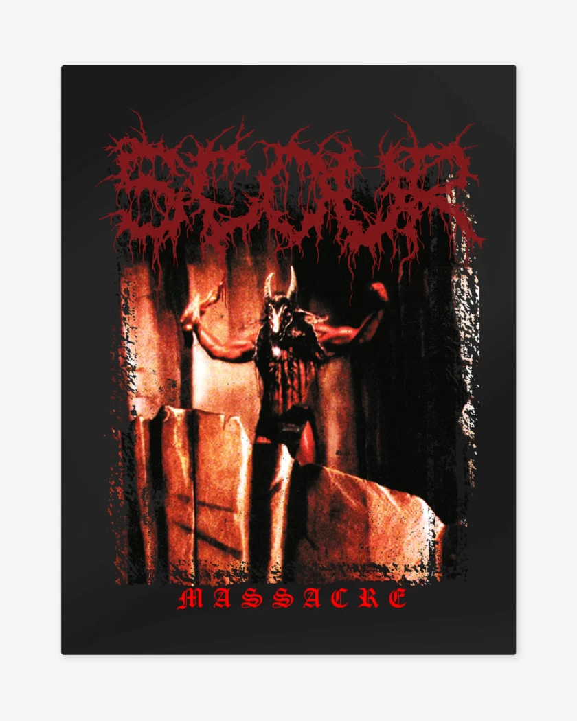 Print metalico Negro de SCOUR Massacre