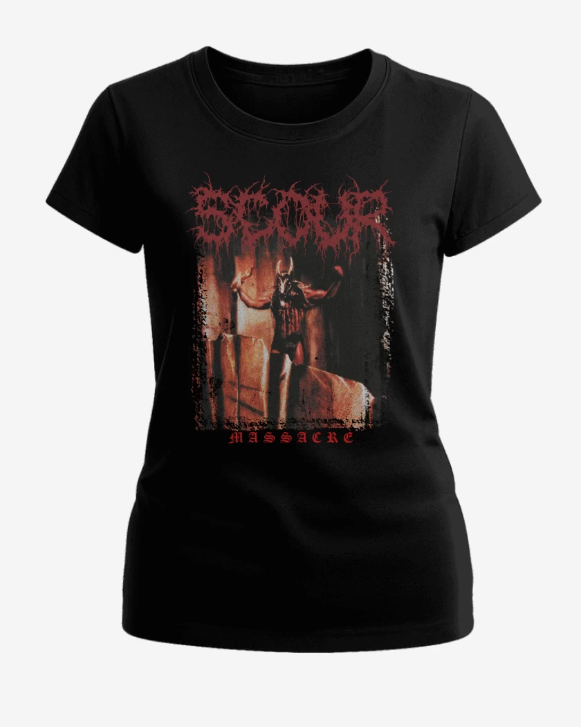 Polera de Mujer Negro de SCOUR Massacre