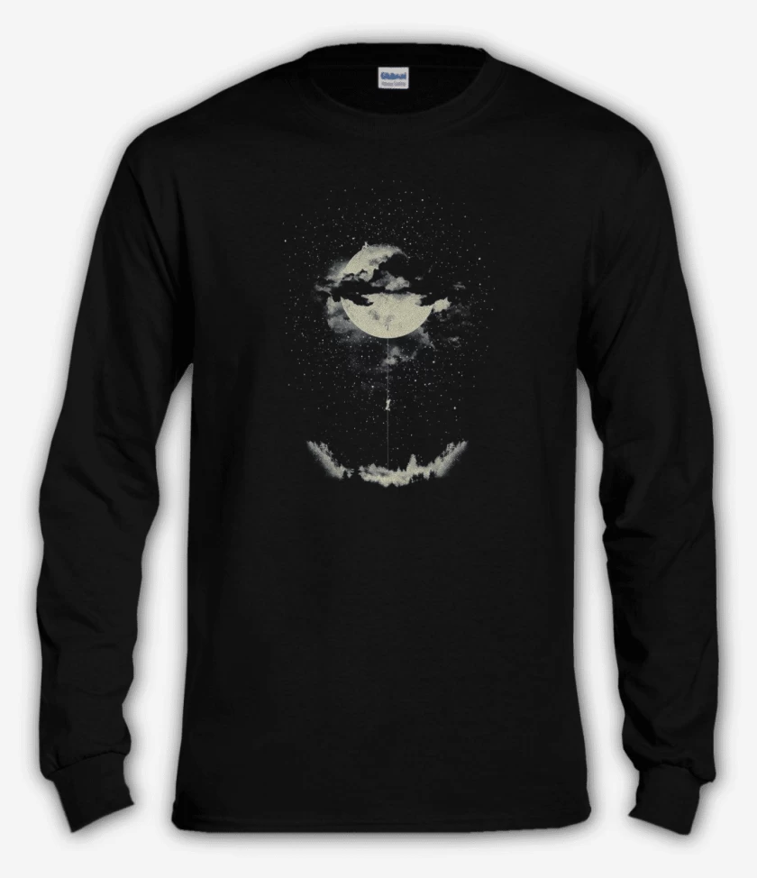 Polera manga larga Negro de Luna
