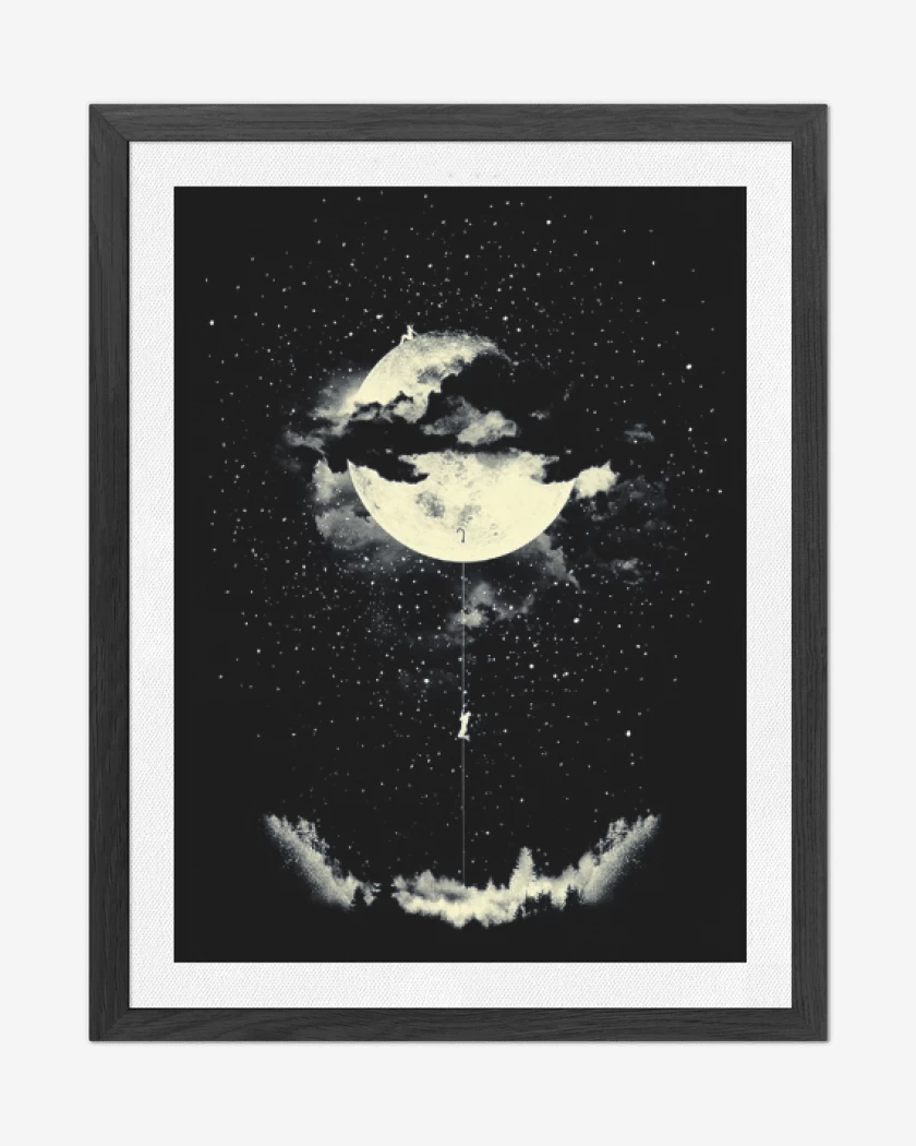 Cuadro decorativo Negro de Luna