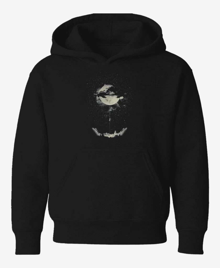 Poleron de niño Negro de Luna
