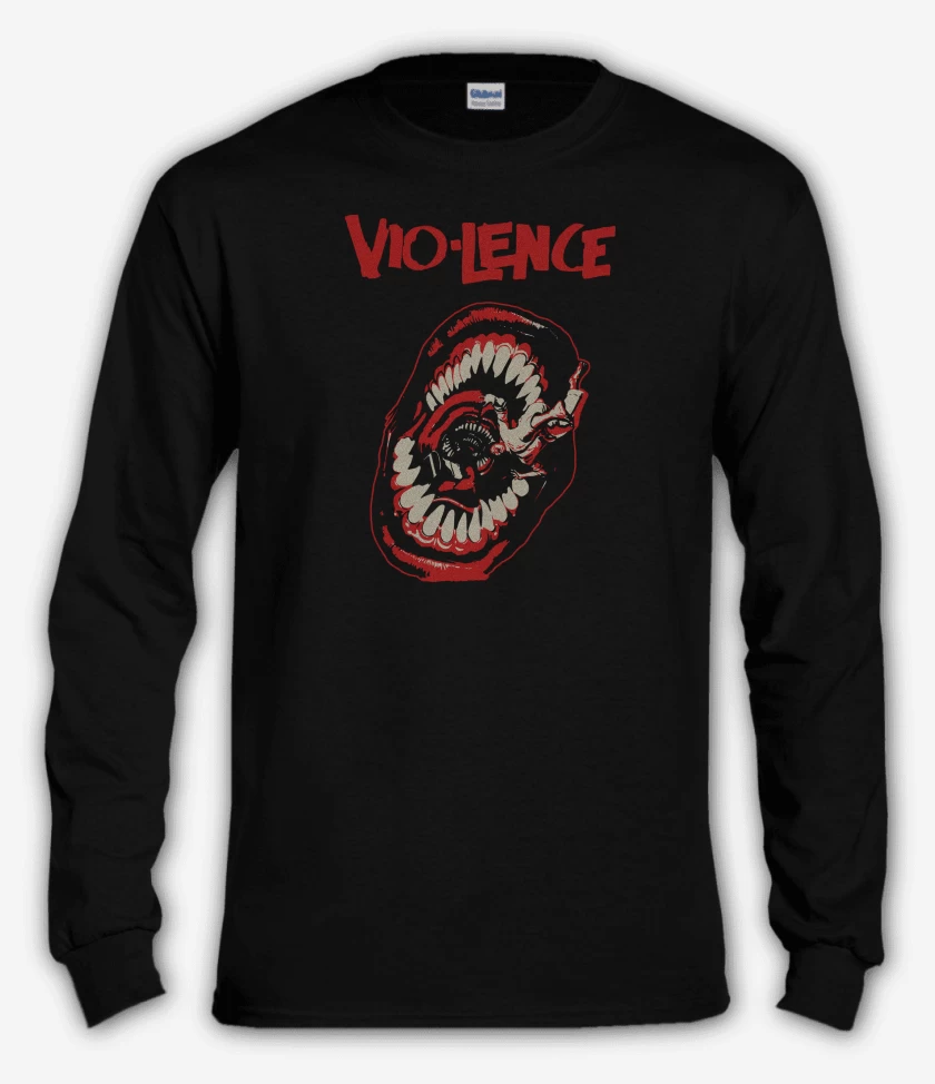 Polera manga larga Negro de Violence Eternal Nightmare