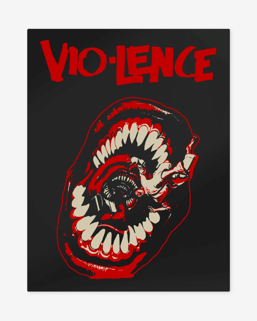 Print metalico Negro de Violence Eternal Nightmare
