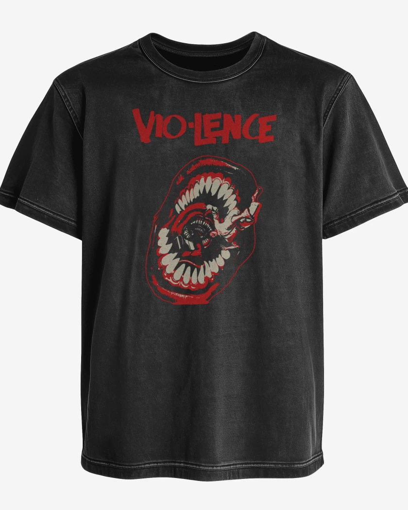 Polera desgastada Negro de Violence Eternal Nightmare