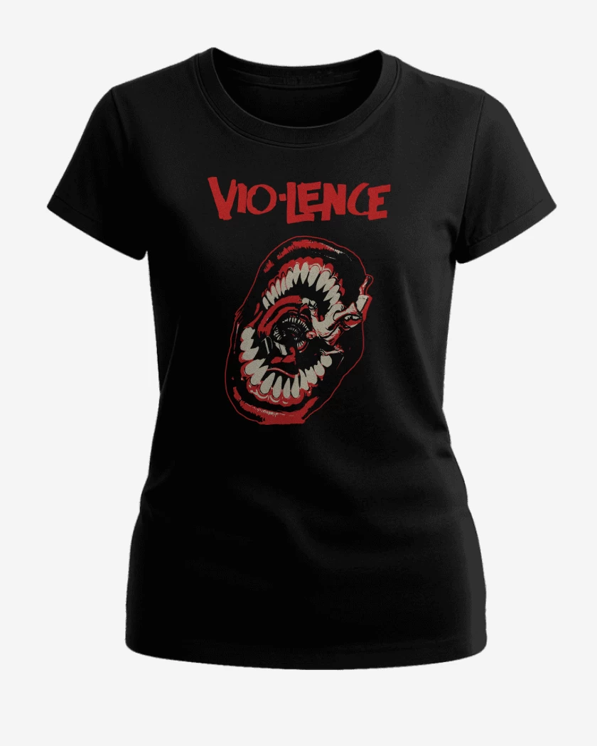 Polera de Mujer Negro de Violence Eternal Nightmare