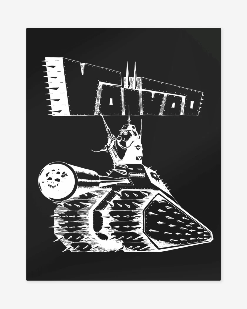 Print metalico Negro de Voivod Tanque