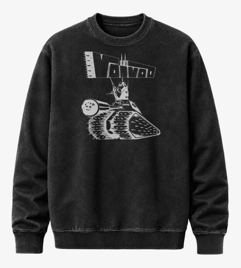 Poleron Polo Acid Wash Negro de Voivod Tanque