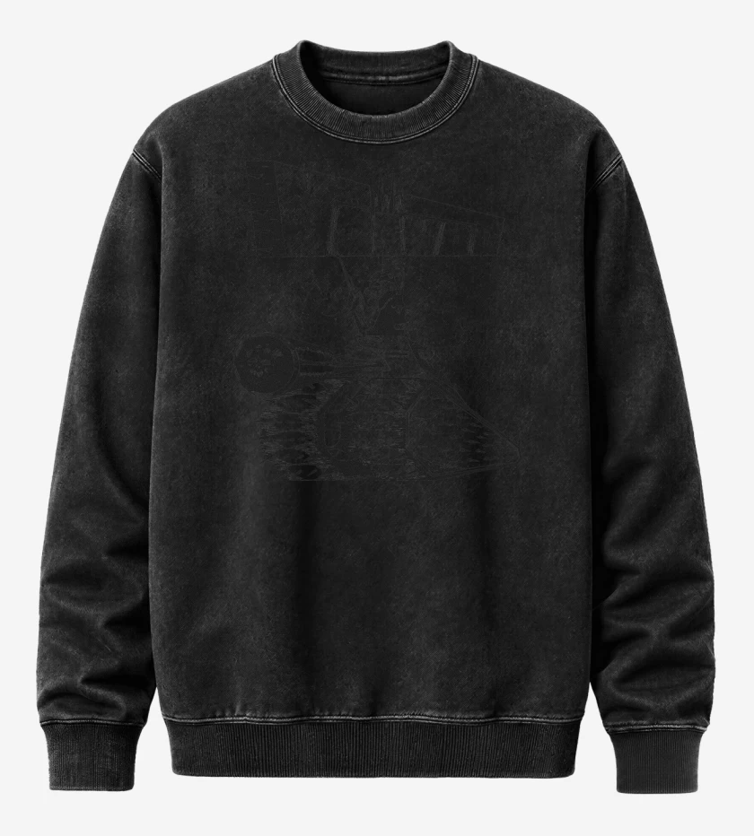 Poleron Polo Acid Wash Negro de Voivod Tanque B