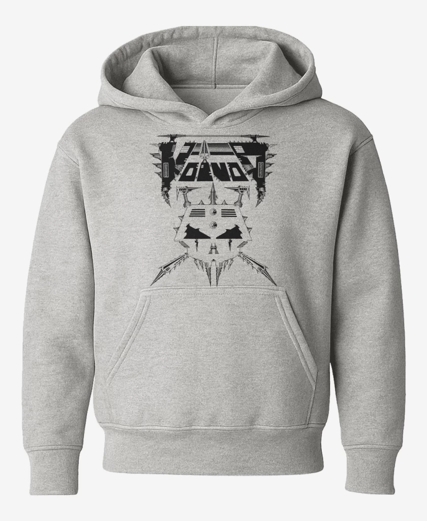 Poleron de niño Gris Melange de Voivod Logo
