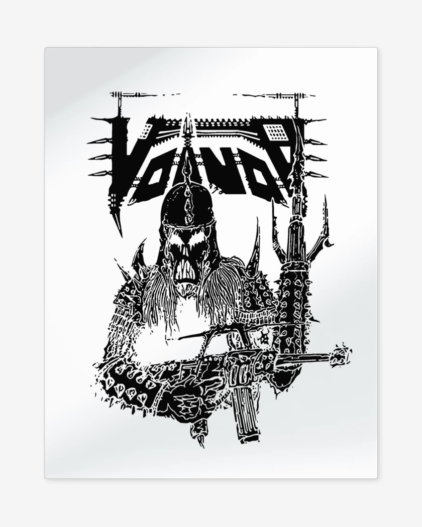 Print metalico Blanco de Voivod Solider N