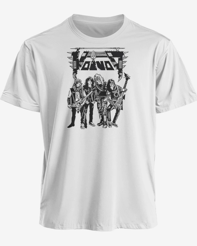 Polera premium Blanco de Voivod Band