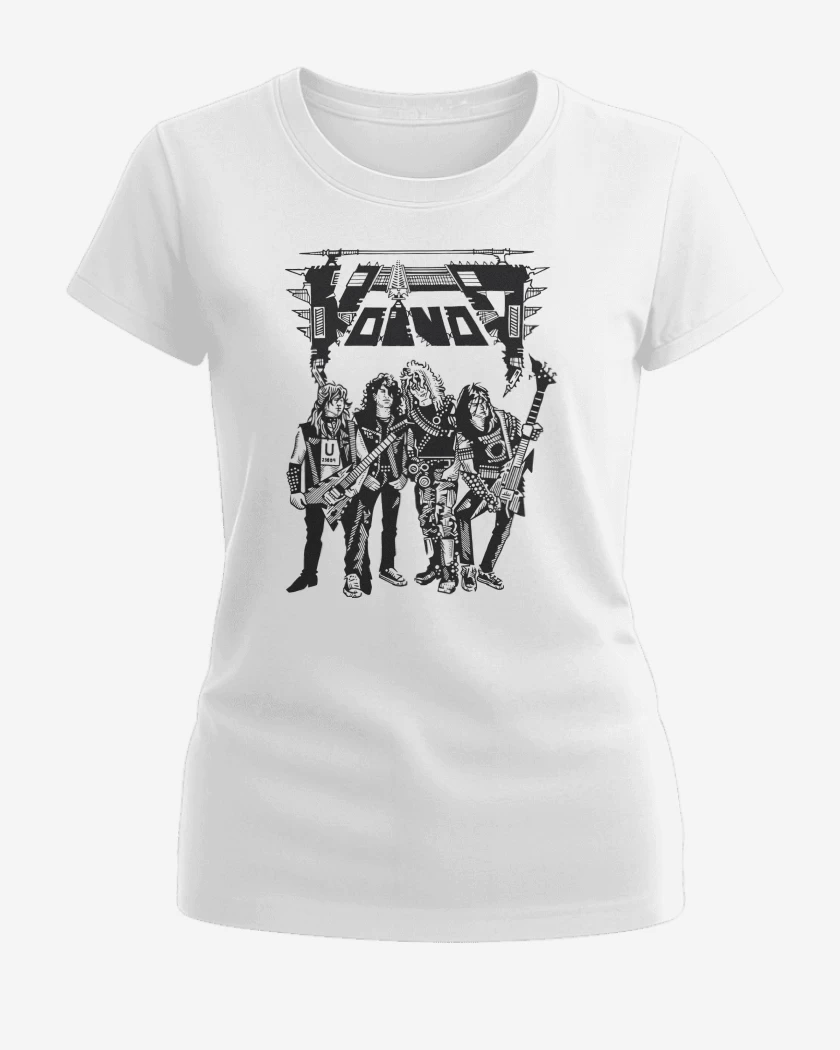 Polera de Mujer Blanco de Voivod Band