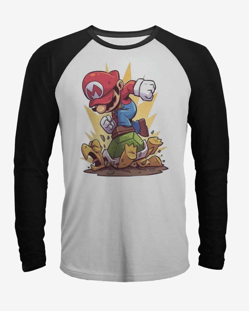 Polera Raglan Super bigote destroyer